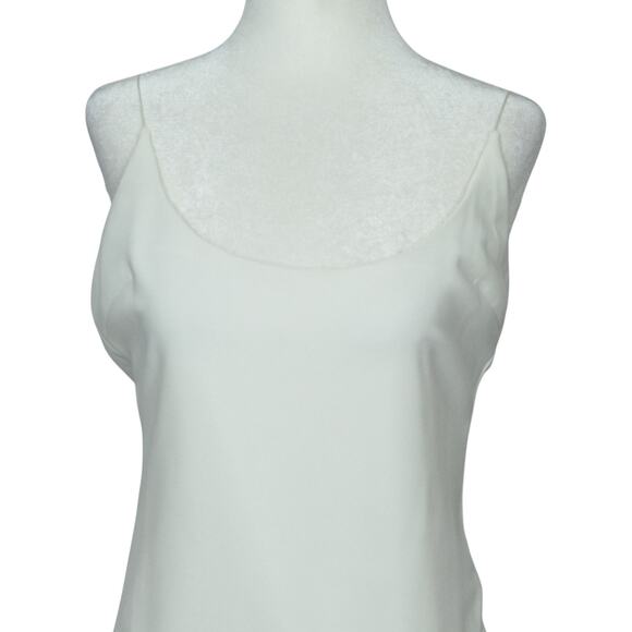 The Edit Women's M Alissa Formal Slip Dress White Low Back High Slit Bridal NWT - Picture 11 of 16